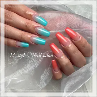 ロング ネイル 下妻市ﾈｲﾙｻﾛﾝ M_styleのネイルデザイン