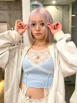 ミディアム カラー レイヤーカットとハイ トーン/HIROKIのヘアスタイル