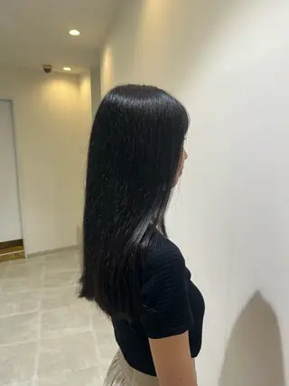 ロング カラー 所 有紗のヘアスタイル