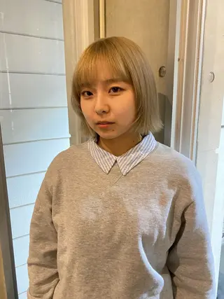 ショート カラー 酸性ストレート/ 髪質改善/イソヤトモのヘアスタイル