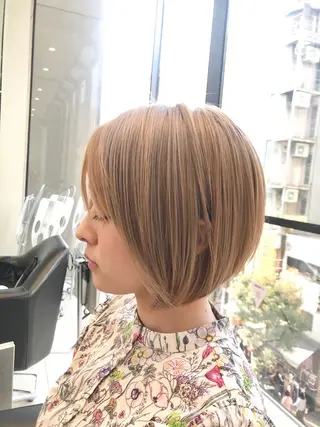 ショート ショート白髪染め無料 ／河瀬謙介のヘアスタイル