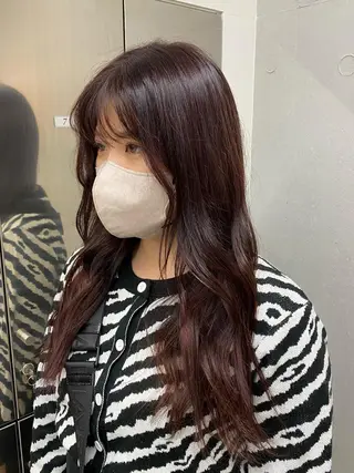 ロング カラー tiravento 南船場店所属・nana 韓国スタイル🇰🇷のヘアスタイル