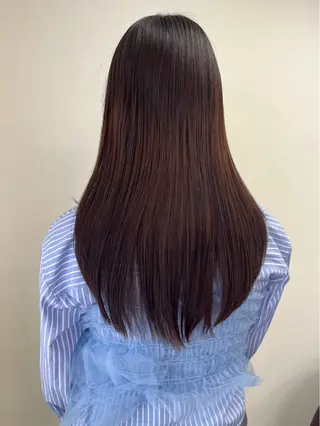 セミロング カラー Nanami🧸🤍 ワンカラーモデル募集のヘアスタイル