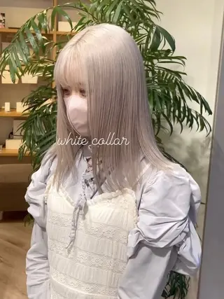 ロング カラー パーマ ヘアアレンジ 江坂エリア最安値◎ ブリーチ*土田のヘアスタイル