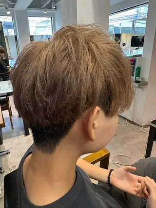 ショート カラー パーマ メンズ メンズカット・パーマ 特化Maayaのヘアスタイル