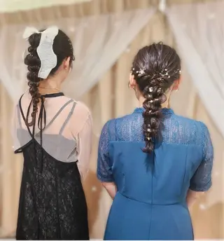 ロング ヘアアレンジ ayahair. moe*のマツエク・マツパデザイン