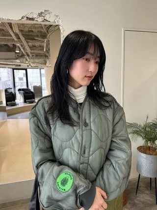 ロング カラー kakeru パーマ特化美容師のヘアスタイル