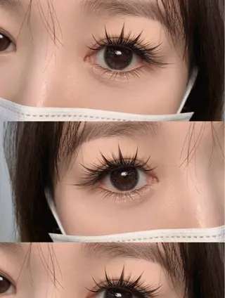 マツエク・マツパ ゆり❤️愛.ラッシュ AURAのマツエク・マツパデザイン