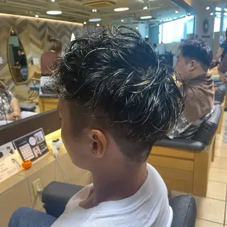 ショート パーマ メンズ すげ さやかのヘアスタイル