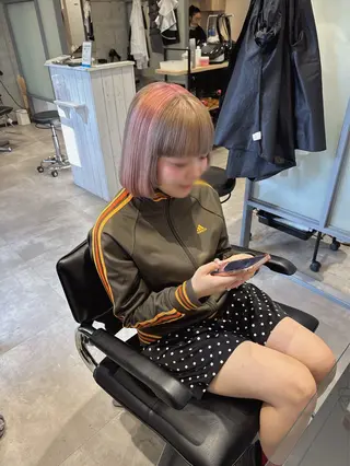 ショート カラー Leyシェアサロン所属・中井亜未/ 姫路ボブのヘアスタイル