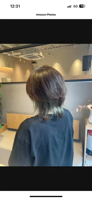 ミディアム カラー ✨艶髪職人艶カラー✨ 中本輝人のヘアスタイル