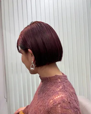 カラー ボブ/ミディアム 親しみやすさ/さくらのヘアスタイル