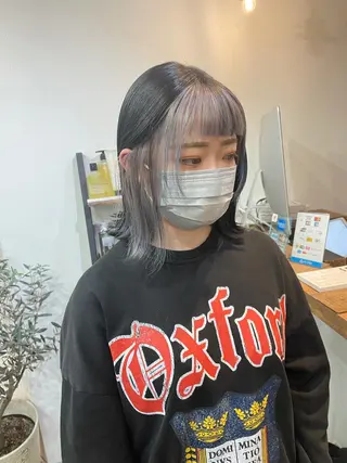 ミディアム カラー カラーモデル募集 吉原佳穂💗のヘアスタイル