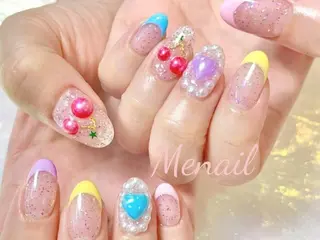 ネイル 🤍POP可愛い🧸 Menailのネイルデザイン
