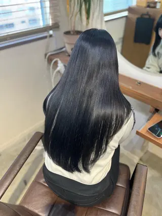 ロング 塩川ももこ/ 縮毛矯正/ヘアセットのヘアスタイル
