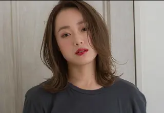 ミディアム 寺島 伸のヘアスタイル