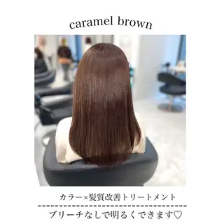 セミロング カラー ヘアアレンジ Ella所属・nana【艶髪】/ レイヤー/縮毛矯正のヘアスタイル