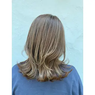 セミロング カラー 【妙典】◎人気サロン 🫧島袋カナ🫧のヘアスタイル