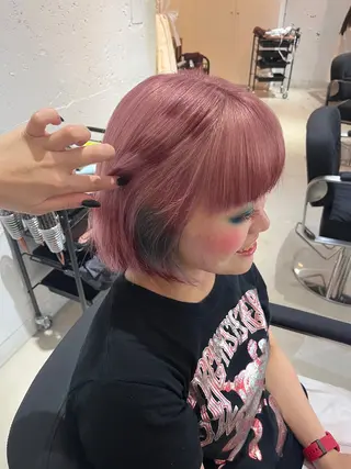 カラー 暗髪ツヤ感カラー/ YUNAのヘアスタイル