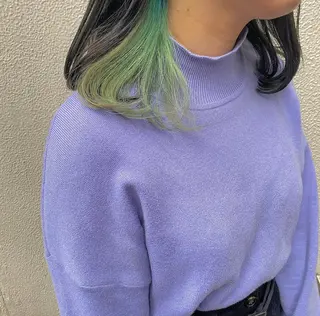 ミディアム カラー CLUTCH天王寺 西藤遥河のヘアスタイル