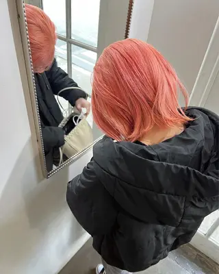 ミディアム カラー ハッシュカット カシマハヤトのヘアスタイル