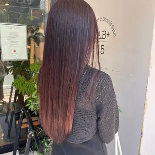 ロング カラー よしだ しおりのヘアスタイル