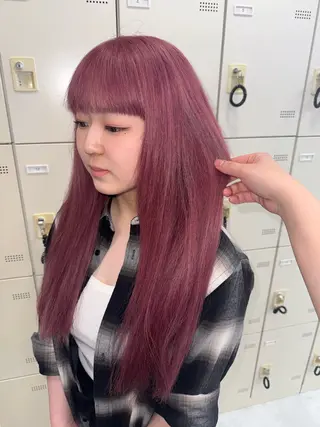 ロング カラー 海外girl/ハイト ーン/riko🫧のヘアスタイル