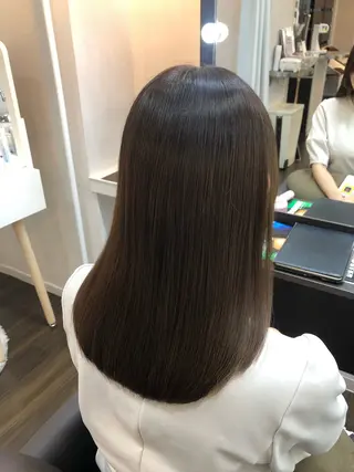 セミロング 美髪髪質改善✨ 店長 天城由香のヘアスタイル