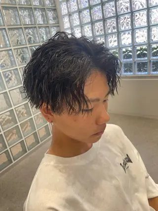 パーマ メンズ 無料ショートモデル 募集中❗️秋山ひらいのヘアスタイル