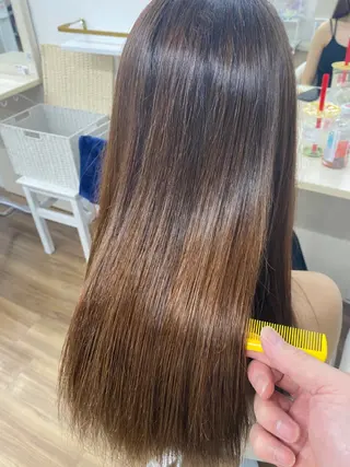 ロング カラー GLOSS 心斎橋 山上のヘアスタイル