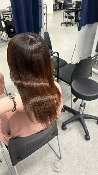 ロング カラー パーマ ヘアアレンジ メンズ キッズ 🩶盛れ✖️韓国ヘア 🩶Himari🎀のヘアスタイル