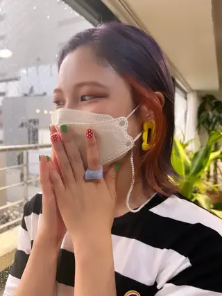 ミディアム カラー nendo_hair所属・ハイトーン/ボブ 🎀sonokaのヘアスタイル