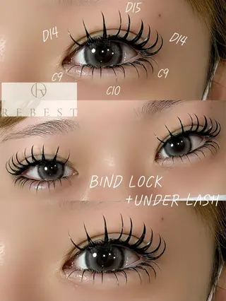 マツエク・マツパ 👁️eye京橋 REBESTのマツエク・マツパデザイン
