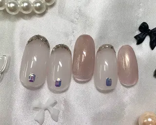 ネイル ネイルPetit Ribbonのネイルデザイン