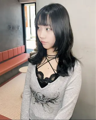 ミディアム 韓国風レイヤー🎀 北千住 aoiのヘアスタイル