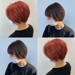 ショート 水戸/ブリーチカラー ♠️♠️會澤遼真のヘアスタイル