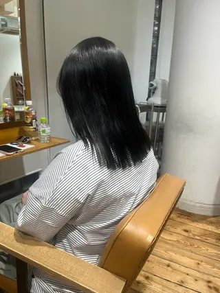 セミロング カラー カット/パーマモデル 募集🩵　yukaのヘアスタイル