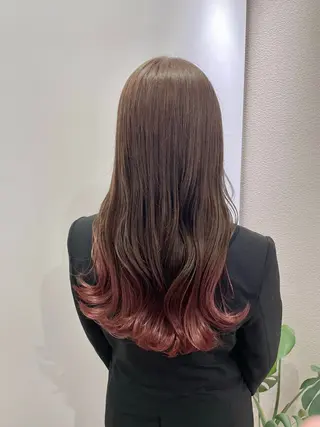 ロング カラー ヘアサロンジプソ【旧ライラ】所属・佐々木 美帆のヘアスタイル