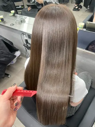 セミロング カラー ヘアアレンジ 髪質改善/縮毛/新宿 🫧SUZUKA🫧のヘアスタイル