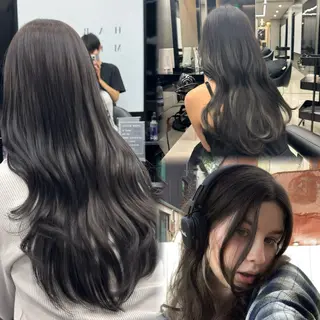 セミロング カラー HARUKI MINATO Japan SENDAI所属・🌈【透明感・韓国 ヘア】がっきー🌈のヘアスタイル