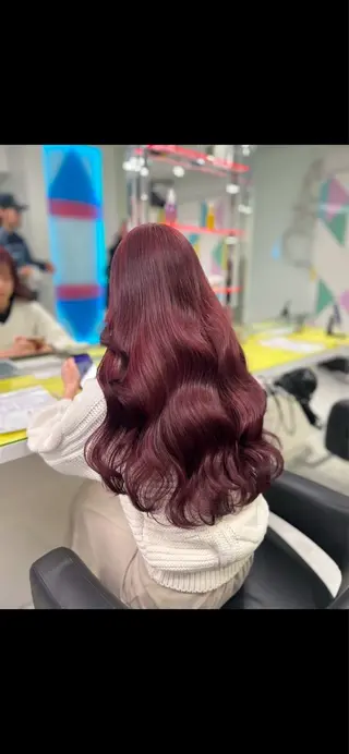 ロング カラー ガーリー♡女の子っぽ ヘア♡ピンクカラー♡のヘアスタイル