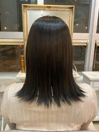 ミディアム カラー 西田辺/ タカスナオヤのヘアスタイル