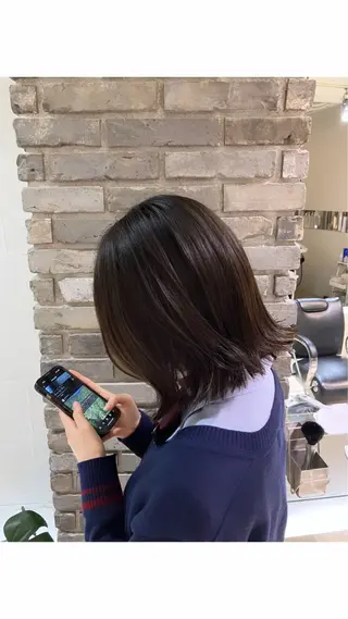 ミディアム ハイライトカラー メンズカット/杉山誠のヘアスタイル