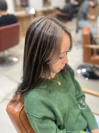 セミロング Wカラーレイヤーカ ット⚡️CHIAKIのヘアスタイル