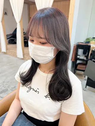 セミロング 🌷韓国レイヤー/艶 カラー🇰🇷amiのヘアスタイル