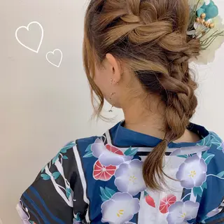 ヘアアレンジ 髪質改善 🫧しろがねのヘアスタイル