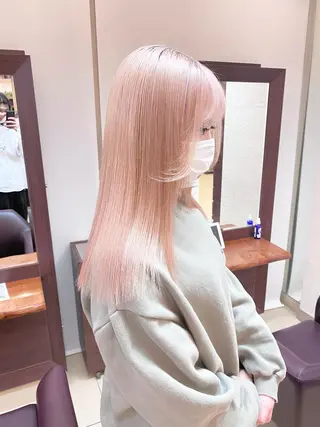 セミロング カラー 谷口 優冴のヘアスタイル