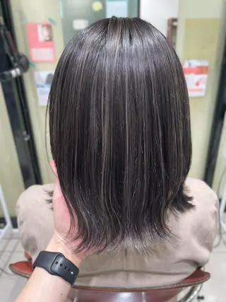 ミディアム カラー ヘアアレンジ 井上 武輝のヘアスタイル