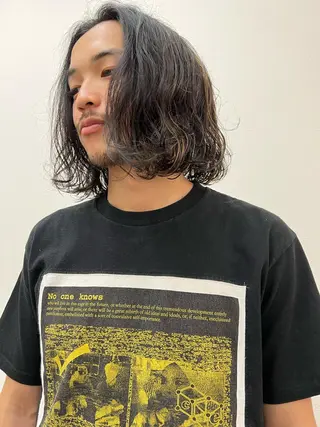 ロング カラー メンズ メンズスタイリスト リュウジのヘアスタイル