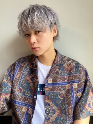 カラー メンズ LOM/メンズサロン 狸小路7丁目のヘアスタイル